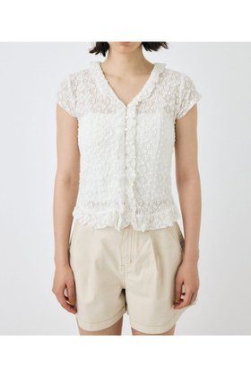 【マウジー/moussy】のRUFFLE LACE ノースリーブトップス 人気、トレンドファッション・服の通販 founy(ファニー) ファッション Fashion レディースファッション Fashion for Women トップス・カットソー Cut & Sew Tops キャミソール&ノースリーブ Camisoles & Sleeveless Tops おすすめ Recommended / Our Picks カーゴパンツ Cargo Pants, Utility Pants ストレッチ Stretch, Stretchy Fabric デニム Denim, Jeans Material フリル Frill, Ruffle レース Lace, Lace Fabric ロマンティック Romantic, Feminine Style 人気 Popular, Best Seller 再入荷 Restock / Back in Stock |ID:prp329100004668160