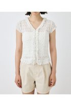 【マウジー/moussy】のRUFFLE LACE ノースリーブトップス 人気、トレンドファッション・服の通販 founy(ファニー) ファッション Fashion レディースファッション Fashion for Women トップス・カットソー Cut & Sew Tops キャミソール&ノースリーブ Camisoles & Sleeveless Tops おすすめ Recommended / Our Picks カーゴパンツ Cargo Pants, Utility Pants ストレッチ Stretch, Stretchy Fabric デニム Denim, Jeans Material フリル Frill, Ruffle レース Lace, Lace Fabric ロマンティック Romantic, Feminine Style 人気 Popular, Best Seller 再入荷 Restock / Back in Stock thumbnail O/WHT1|ID: prp329100004668160 ipo3291000000034050936