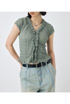 【マウジー/moussy】のRUFFLE LACE ノースリーブトップス 人気、トレンドファッション・服の通販 founy(ファニー) ファッション Fashion レディースファッション Fashion for Women トップス・カットソー Cut & Sew Tops キャミソール&ノースリーブ Camisoles & Sleeveless Tops おすすめ Recommended / Our Picks カーゴパンツ Cargo Pants, Utility Pants ストレッチ Stretch, Stretchy Fabric デニム Denim, Jeans Material フリル Frill, Ruffle レース Lace, Lace Fabric ロマンティック Romantic, Feminine Style 人気 Popular, Best Seller 再入荷 Restock / Back in Stock thumbnail L/KHA1|ID: prp329100004668160 ipo3291000000034050938