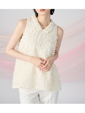 【セルフォード/CELFORD】のツイードライクAラインブラウス 人気、トレンドファッション・服の通販 founy(ファニー) ファッション Fashion レディースファッション Fashion for Women トップス・カットソー Cut & Sew Tops シャツ・ブラウス・オフィスカジュアル Elegant Blouses & Button-Ups コンパクト Compact, Small Size スマート Smart, Elegant ツイード Twill, Twill Weave フレア Flare, Flared リボン Ribbon, Bow エレガント 上品 Elegant 秋 Autumn |ID:prp329100004668177