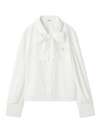 【スナイデル/SNIDEL】のボウタイシャツ 人気、トレンドファッション・服の通販 founy(ファニー) ファッション Fashion レディースファッション Fashion for Women トップス・カットソー Cut & Sew Tops シャツ・ブラウス・オフィスカジュアル Elegant Blouses & Button-Ups インディゴ Indigo Denim ウェーブ Wavy Pattern コンパクト Compact, Small Size シンプル Simple, Minimal ストライプ Stripe, Striped Pattern ストレート Straight, Straight Cut デニム Denim, Jeans Material 無地 Plain, Solid Color おすすめ Recommended / Our Picks thumbnail WHT[001]|ID: prp329100004668349 ipo3291000000033757935