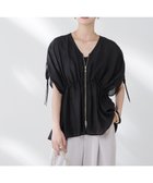 【ナノ ユニバース/nano universe】のリネン混シアーギャザージップブラウス 人気、トレンドファッション・服の通販 founy(ファニー) ファッション Fashion レディースファッション Fashion for Women トップス・カットソー Cut & Sew Tops シャツ・ブラウス・オフィスカジュアル Elegant Blouses & Button-Ups ウォッシャブル Machine Washable 春 Spring ギャザー Gathered, Ruffled シアー Sheer, See-Through スタンド Stand Collar, Upright Stand バランス Balance, Style Balance フォルム Silhouette, Form フロント Front, Front Design ブルゾン Blouson, Bomber Jacket ペプラム Peplum, Flared Hem リネン Linen, Linen Fabric リボン Ribbon, Bow おすすめ Recommended / Our Picks エレガント 上品 Elegant 2025年 2025 2025春夏・S/S Spring/Summer 2025 SS25 thumbnail ブラック|ID: prp329100004668380 ipo3291000000033758111