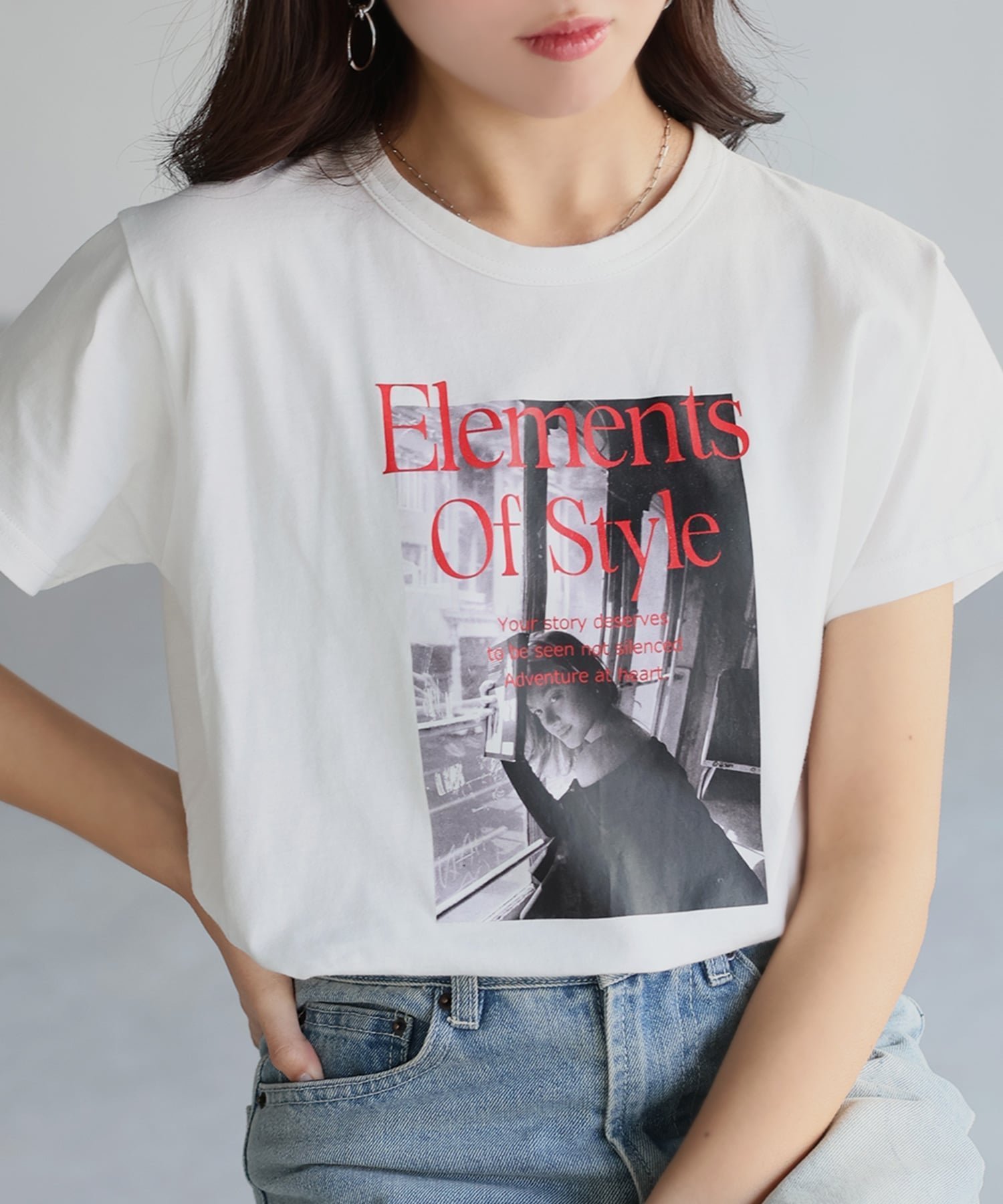 【リベリー/Riberry】のフォトプリントロゴTシャツ インテリア・キッズ・メンズ・レディースファッション・服の通販 founy(ファニー) 　ファッション　Fashion　レディースファッション　Fashion for Women　トップス・カットソー　Cut & Sew Tops　シャツ・ブラウス・オフィスカジュアル　Elegant Blouses & Button-Ups　ロングTシャツ・Tシャツ　Longline T-Shirts & Tees　インナー　Innerwear　シンプル　Simple, Minimal　スラックス　Slacks, Dress Pants　ティアードスカート　Tiered Skirt, Flounced Skirt　デニム　Denim, Jeans Material　フロント　Front, Front Design　プリント　Print, Printed Pattern　ボトム　Bottoms, Lower Wear　半袖　Short Sleeve, Half Sleeve　レギュラー　Regular, Standard Fit　ロング　Long, Long-Length　おすすめ　Recommended / Our Picks　夏　Summer　ホワイト×レッド|ID: prp329100004668408 ipo3291000000033810262