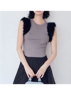 【ファーファー/FURFUR】の【限定カラー】エコファースリーブニットトップス 人気、トレンドファッション・服の通販 founy(ファニー) ファッション Fashion レディースファッション Fashion for Women トップス・カットソー Cut & Sew Tops ニット Knit Tops & Sweaters ウォッシャブル Machine Washable フィット Fit, Slim Fit thumbnail MIX[930]|ID: prp329100004671857 ipo3291000000033771612