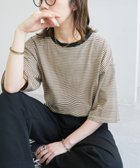 【ディスコート/Discoat】の【WEB限定】ボーダービッグ半袖Tシャツ ベージュ|ID: prp329100004671881 ipo3291000000033771653