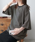 【ディスコート/Discoat】の【WEB限定】ボーダービッグ半袖Tシャツ ブラックその他1|ID: prp329100004671881 ipo3291000000033771672