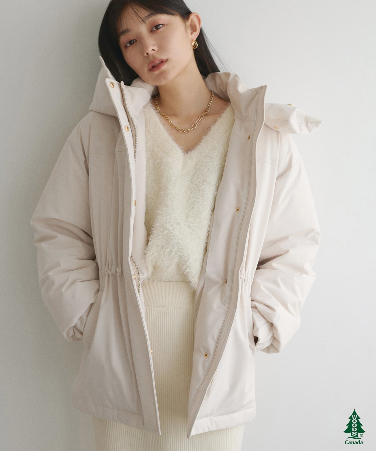 【ナチュラルクチュール/natural couture】の【WOODS × natural couture】ミドル丈ダウン 人気、トレンドファッション・服の通販 founy(ファニー) 　ファッション　Fashion　レディースファッション　Fashion for Women　アウトドア　Outdoor Clothing　キャミワンピース　Cami Dress, Slip Dress　コラボ　Collaboration, Collab　ジップ　Zip, Zipper　スタンド　Stand Collar, Upright Stand　ダウン　Down, Puffer　デニム　Denim, Jeans Material　トレンド　Trend, Trending Now　フロント　Front, Front Design　ボトム　Bottoms, Lower Wear　マーメイド　Mermaid, Fishtail Silhouette　ミドル　Middle Length, Mid Height　今冬　This Winter　おすすめ　Recommended / Our Picks　2025年　2025　2025-2026秋冬・A/W　Autumn/Winter 2025–26 AW25–26　 other-1|ID: prp329100004671965 ipo3291000000034265355