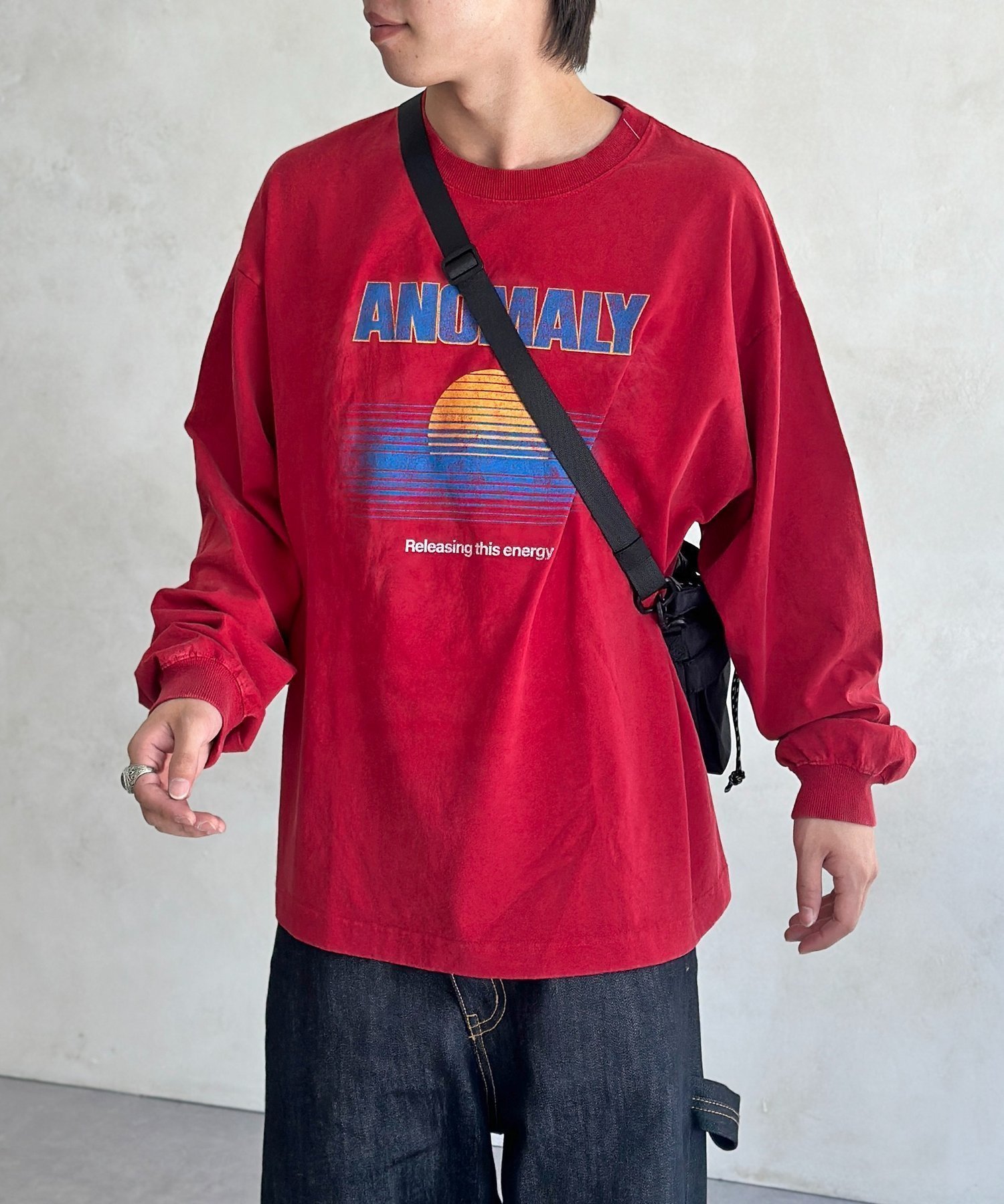 【シーピーシーエム/CPCM】のカラーパウダーロンT インテリア・キッズ・メンズ・レディースファッション・服の通販 founy(ファニー) 　ファッション　Fashion　レディースファッション　Fashion for Women　トップス・カットソー　Cut & Sew Tops　ロングTシャツ・Tシャツ　Longline T-Shirts & Tees　おすすめ　Recommended / Our Picks　シンプル　Simple, Minimal　デニム　Denim, Jeans Material　パウダー　Powder, Soft Tone　プリント　Print, Printed Pattern　ミックス　Mix, Mixed Style　ロング　Long, Long-Length　ヴィンテージ　Vintage Style　定番　Standard, Basic Item　旅行　Travel　長袖　Long Sleeve, Full Sleeve　レッド|ID: prp329100004671976 ipo3291000000033771848