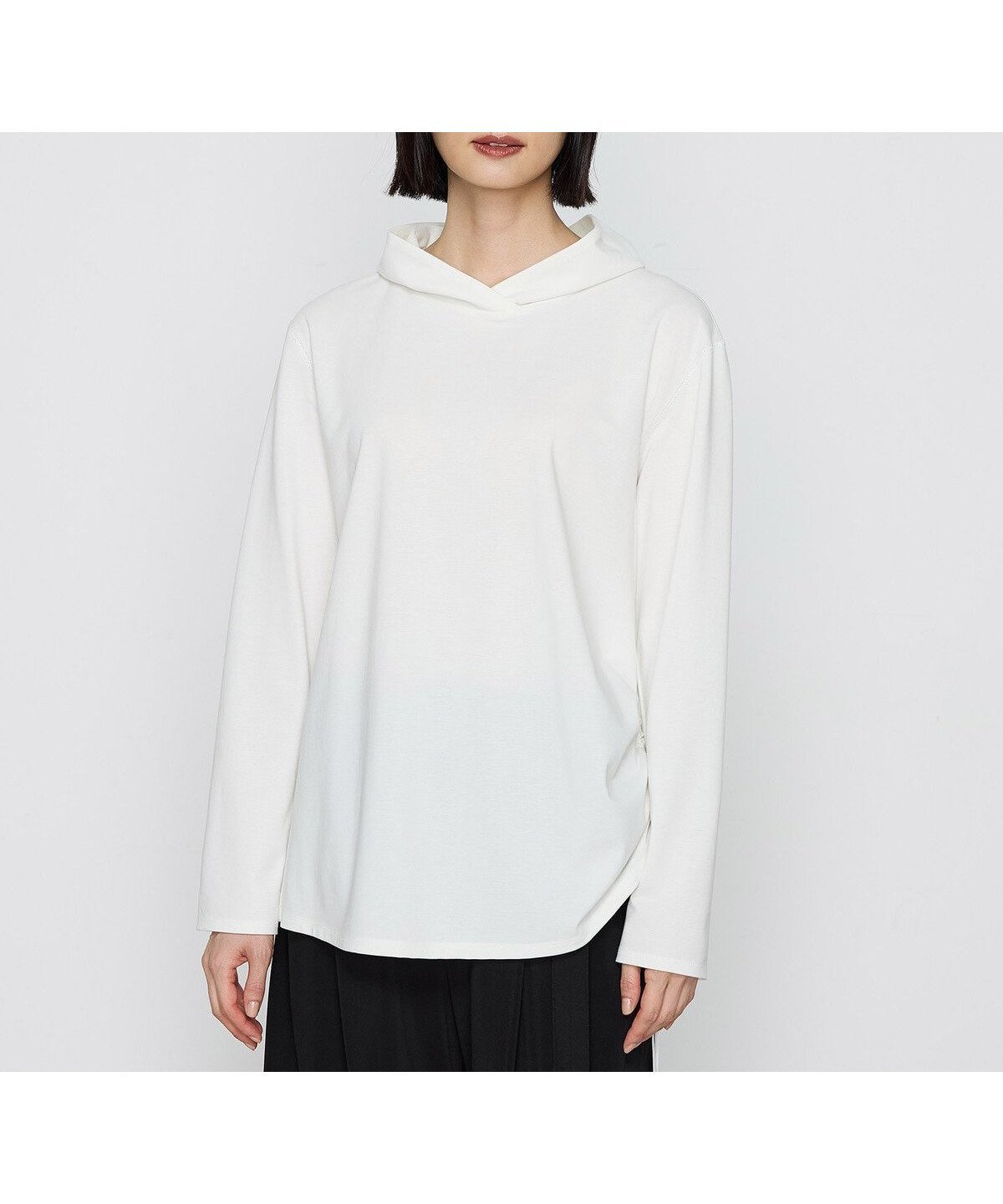 【コムサ/COMME CA】のハイゲージポンチ フード付きプルオーバー インテリア・キッズ・メンズ・レディースファッション・服の通販 founy(ファニー) 　ファッション　Fashion　レディースファッション　Fashion for Women　トップス・カットソー　Cut & Sew Tops　カジュアルプルオーバー・ニットトップス　Pullovers & Knit Tops / Casual Pullovers　インナー　Innerwear　コンパクト　Compact, Small Size　定番　Standard, Basic Item　02:オフホワイト|ID: prp329100004671991 ipo3291000000033771922