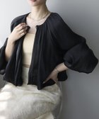 【プレフェリール/PREFERIR】のラメ楊柳バルーンスリーブボレロ 人気、トレンドファッション・服の通販 founy(ファニー) ファッション Fashion レディースファッション Fashion for Women アウター Coat / Outerwear Collection ボレロ・ショート丈ジャケット / ドレス羽織りに Boleros & Short Jackets スリーブ Sleeve, Long Sleeve / Short Sleeve テクスチャー Texture, Textured Fabric フェミニン Feminine, Girly thumbnail ブラック|ID: prp329100004672020 ipo3291000000033772074