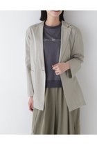【ヒューマンウーマン/HUMAN WOMAN】のピンポイントオックステーラードシャツ ライトベージュ|ID: prp329100004672032 ipo3291000000033772118