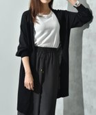 【インタープラネット/INTERPLANET】の【マシーンウォッシャブル・UV・接触冷感】ロングトッパーカーディガン 人気、トレンドファッション・服の通販 founy(ファニー) ファッション Fashion レディースファッション Fashion for Women トップス・カットソー Cut & Sew Tops カーディガン・羽織り Layered Style Cardigans レディースパーカー・カジュアルフーディー Casual Hoodies & Sweatshirts ウォッシャブル Machine Washable カーディガン Cardigan, Knitwear トッパー Topper, Light Cardigan ベーシック Basic, Essential 夏 Summer thumbnail ブラック|ID: prp329100004672033 ipo3291000000033772124