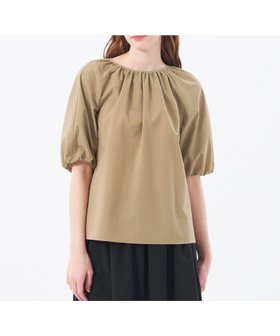 【マッキントッシュ フィロソフィー/MACKINTOSH PHILOSOPHY】のサマーサッカーギャザーブラウス 人気、トレンドファッション・服の通販 founy(ファニー) ファッション Fashion レディースファッション Fashion for Women トップス・カットソー Cut & Sew Tops シャツ・ブラウス・オフィスカジュアル Elegant Blouses & Button-Ups ウォッシャブル Machine Washable ギャザー Gathered, Ruffled サッカー Seersucker, Summer Fabric ストレッチ Stretch, Stretchy Fabric スリーブ Sleeve, Long Sleeve / Short Sleeve セットアップ Set-Up, Coordinated Outfit ワイド Wide, Wide Fit 夏 Summer 旅行 Travel |ID:prp329100004672052