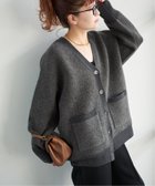 【スピック&スパン/Spick & Span】の《追加》ブークレダブルフェイスカーディガン グレー|ID: prp329100004672084 ipo3291000000034521145