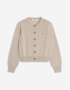 【メゾン キツネ/MAISON KITSUNE】のMaison Kitsune/BABY FOX MERINO REGULAR CARDIGAN 人気、トレンドファッション・服の通販 founy(ファニー) ファッション Fashion レディースファッション Fashion for Women トップス・カットソー Cut & Sew Tops カーディガン・羽織り Layered Style Cardigans 冬 Winter / This Winter カーディガン Cardigan, Knitwear パッチ Patch, Appliqué フィット Fit, Slim Fit レギュラー Regular, Standard Fit A/W・秋冬 Autumn/Winter 長袖 Long Sleeve, Full Sleeve thumbnail LIGHT BEIGE MELANGE|ID: prp329100004672100 ipo3291000000033772445
