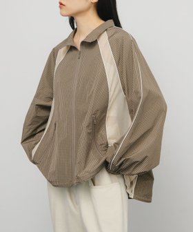 【ケービーエフ/KBF / URBAN RESEARCH】のチェックZIPアップブルゾン 人気、トレンドファッション・服の通販 founy(ファニー) ファッション Fashion レディースファッション Fashion for Women アウター Coat / Outerwear Collection ブルゾンジャケット・スポーティアウター Blouson Jackets 2025年 2025 2025-2026秋冬・A/W Autumn/Winter 2025–26 AW25–26 冬 Winter / This Winter チェック Check, Plaid, Tartan ブルゾン Blouson, Bomber Jacket メッシュ Mesh, Net Fabric A/W・秋冬 Autumn/Winter |ID:prp329100004672114
