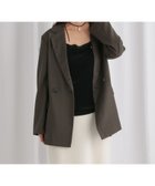 【ミスティ ウーマン/mysty woman】のライトダブルテーラードジャケット 人気、トレンドファッション・服の通販 founy(ファニー) ファッション Fashion レディースファッション Fashion for Women アウター Coat / Outerwear Collection レディースジャケット・軽アウター Jackets テーラードジャケット / 通勤・きれいめスタイル Tailored Jackets & Blazers おすすめ Recommended / Our Picks ジャケット Jacket, Outerwear ダウン Down, Puffer フレア Flare, Flared リラックス Relax, Relaxed Fit thumbnail ダークグレー|ID: prp329100004672119 ipo3291000000033772513