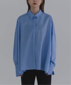 【ノーブル / スピック&スパン/NOBLE / Spick & Span】のELENI/エルニ ウールオックスワイドシャツ 人気、トレンドファッション・服の通販 founy(ファニー) ファッション Fashion レディースファッション Fashion for Women トップス・カットソー Cut & Sew Tops シャツ・ブラウス・オフィスカジュアル Elegant Blouses & Button-Ups インナー Innerwear サテン Satin, Glossy Fabric ジャケット Jacket, Outerwear プリーツ Pleats, Pleated ベーシック Basic, Essential ワイド Wide, Wide Fit thumbnail ブルー A|ID: prp329100004672123 ipo3291000000033772535