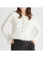 【セルフォード/CELFORD】の【限定カラーあり】シルクカシミア混ファートリムカーディガン 人気、トレンドファッション・服の通販 founy(ファニー) ファッション Fashion レディースファッション Fashion for Women トップス・カットソー Cut & Sew Tops カーディガン・羽織り Layered Style Cardigans カーディガン Cardigan, Knitwear シルク Silk, 100% Silk シンプル Simple, Minimal フロント Front, Front Design メタル Metal, Metal Parts エレガント 上品 Elegant thumbnail IVR[003]|ID: prp329100004672126 ipo3291000000033772549