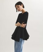 【アダム エ ロペ/ADAM ET ROPE'】のペプラムコンビハーフスリーブニット 人気、トレンドファッション・服の通販 founy(ファニー) ファッション Fashion レディースファッション Fashion for Women トップス・カットソー Cut & Sew Tops ニット Knit Tops & Sweaters 春 Spring 洗える Machine Washable コンパクト Compact, Small Size スラックス Slacks, Dress Pants スリーブ Sleeve, Long Sleeve / Short Sleeve デニム Denim, Jeans Material ドッキング Docking, Mixed Material ハーフ Half, Half-Length フレア Flare, Flared ペプラム Peplum, Flared Hem ポケット Pocket, Pocket Detail 半袖 Short Sleeve, Half Sleeve ワイド Wide, Wide Fit S/S・春夏 SS, Spring/Summer, Warm Season おすすめ Recommended / Our Picks 夏 Summer 2025年 2025 2025春夏・S/S Spring/Summer 2025 SS25 thumbnail ブラック(01)|ID: prp329100004672146 ipo3291000000033772644