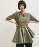 【アダム エ ロペ/ADAM ET ROPE'】のペプラムコンビハーフスリーブニット 人気、トレンドファッション・服の通販 founy(ファニー) ファッション Fashion レディースファッション Fashion for Women トップス・カットソー Cut & Sew Tops ニット Knit Tops & Sweaters 春 Spring 洗える Machine Washable コンパクト Compact, Small Size スラックス Slacks, Dress Pants スリーブ Sleeve, Long Sleeve / Short Sleeve デニム Denim, Jeans Material ドッキング Docking, Mixed Material ハーフ Half, Half-Length フレア Flare, Flared ペプラム Peplum, Flared Hem ポケット Pocket, Pocket Detail 半袖 Short Sleeve, Half Sleeve ワイド Wide, Wide Fit S/S・春夏 SS, Spring/Summer, Warm Season おすすめ Recommended / Our Picks 夏 Summer 2025年 2025 2025春夏・S/S Spring/Summer 2025 SS25 thumbnail カーキ(36)|ID: prp329100004672146 ipo3291000000033772646