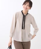 【リフレクト/Reflect】の【配色ボウタイ付き】八分袖ジョーゼットブラウス 人気、トレンドファッション・服の通販 founy(ファニー) ファッション Fashion レディースファッション Fashion for Women トップス・カットソー Cut & Sew Tops シャツ・ブラウス・オフィスカジュアル Elegant Blouses & Button-Ups ジョーゼット Georgette, Semi-Sheer Fabric ドレープ Drape, Draping Fabric フロント Front, Front Design エレガント 上品 Elegant thumbnail ライトピンク|ID: prp329100004672166 ipo3291000000033772727