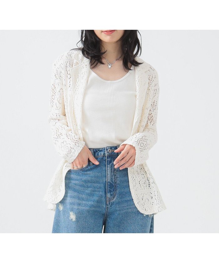 【ビーミングライフストアバイビームス/B:MING LIFE STORE by BEAMS】の【洗える】レース テーラード ジャケット(S~M) 25SS ウォッシャブル 冷房対策 羽織り トレンド きれいめ カジュアル スリーブ 夏 インテリア・キッズ・メンズ・レディースファッション・服の通販 founy(ファニー) https://founy.com/ ファッション Fashion レディースファッション Fashion for Women アウター Coat / Outerwear Collection レディースジャケット・軽アウター Jackets テーラードジャケット / 通勤・きれいめスタイル Tailored Jackets & Blazers 2025年 2025 2025春夏・S/S Spring/Summer 2025 SS25 おすすめ Recommended / Our Picks ウォッシャブル Machine Washable キャミソール Camisole, Spaghetti Strap Top ジャケット Jacket, Outerwear スリーブ Sleeve, Long Sleeve / Short Sleeve タンク Tank Top, Sleeveless Top テーラード Tailored, Tailored Fit デニム Denim, Jeans Material トレンド Trend, Trending Now レース Lace, Lace Fabric ワイド Wide, Wide Fit 夏 Summer 洗える Machine Washable |ID: prp329100004672254 ipo3291000000033894313