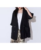 【ジーナシス/JEANASiS】のルーズWジャケットSS 人気、トレンドファッション・服の通販 founy(ファニー) ファッション Fashion レディースファッション Fashion for Women アウター Coat / Outerwear Collection レディースジャケット・軽アウター Jackets インナー Innerwear カットソー Cut and Sewn Top キャミソール Camisole, Spaghetti Strap Top ジャケット Jacket, Outerwear タンク Tank Top, Sleeveless Top フェミニン Feminine, Girly ルーズ Loose, Oversized 半袖 Short Sleeve, Half Sleeve thumbnail ブラック|ID: prp329100004672327 ipo3291000000033773339