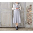 【ローズティアラ/Rose Tiara】の【UVカット/吸汗性】バイカラージャンパースカート 人気、トレンドファッション・服の通販 founy(ファニー) ファッション Fashion レディースファッション Fashion for Women スカート Skirts カットソー Cut and Sewn Top 切替 Switching, Contrast Panel 吸水 Absorbent, Quick-Dry シェイプ Shape, Slim Fit フェミニン Feminine, Girly フロント Front, Front Design ポケット Pocket, Pocket Detail ラップ Wrap, Wrap Design リボン Ribbon, Bow エレガント 上品 Elegant thumbnail グレー|ID: prp329100004672352 ipo3291000000033773432