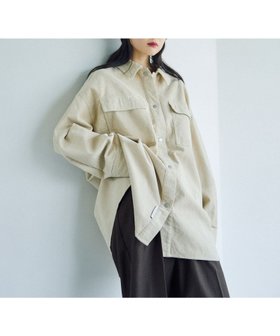 【レプシィム ローリーズファーム/LEPSIM LOWRYS FARM】のコーデュロイBIGシャツ 人気、トレンドファッション・服の通販 founy(ファニー) ファッション Fashion レディースファッション Fashion for Women トップス・カットソー Cut & Sew Tops シャツ・ブラウス・オフィスカジュアル Elegant Blouses & Button-Ups コーデュロイ Corduroy, Cord Fabric セットアップ Set-Up, Coordinated Outfit 秋 Autumn |ID:prp329100004672354