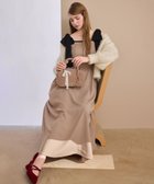 【マジェスティック レゴン/MAJESTIC LEGON】の配色肩リボンワンピース ベージュ|ID: prp329100004672357 ipo3291000000033847398