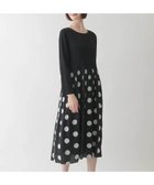 【ヒロコビス/HIROKO BIS】のドット柄カットジャカードワンピース 人気、トレンドファッション・服の通販 founy(ファニー) ファッション Fashion レディースファッション Fashion for Women ワンピース Dresses おすすめ Recommended / Our Picks シャーリング Shirring, Ruched ジャカード／ジャガード Jacquard, Woven Pattern ドット Polka Dot, Dot Pattern バランス Balance, Style Balance フィット Fit, Slim Fit thumbnail ブラック|ID: prp329100004672428 ipo3291000000033773720