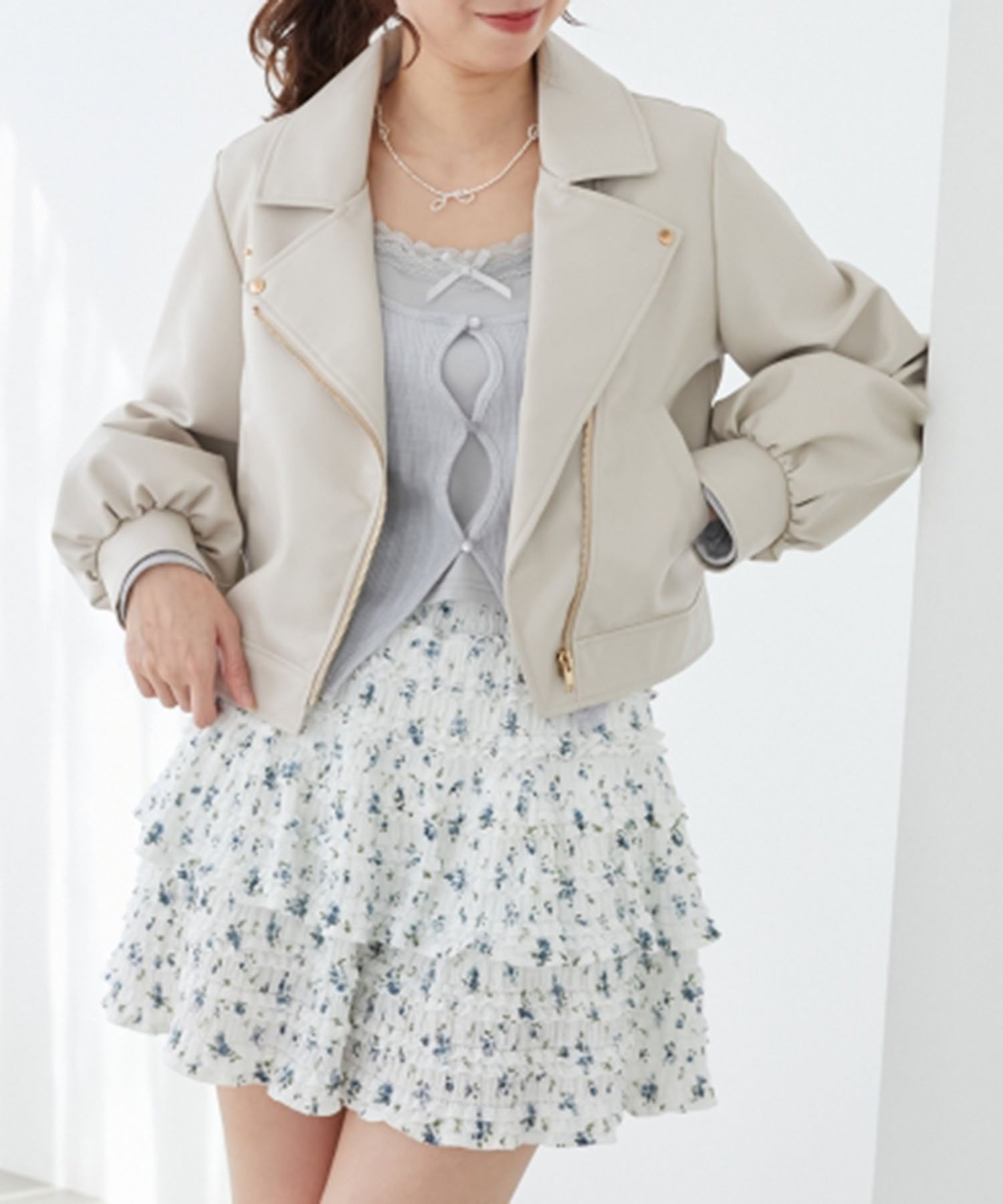 【マジェスティック レゴン/MAJESTIC LEGON】のLadyショートライダース インテリア・キッズ・メンズ・レディースファッション・服の通販 founy(ファニー) 　ファッション　Fashion　レディースファッション　Fashion for Women　アウター　Coat / Outerwear Collection　ライダースジャケット / レザースタイル　Riders Jackets & Biker Style　コンパクト　Compact, Small Size　ショート　Short, Short Length　スタンダード　Standard, Basic　ダウン　Down, Puffer　トレンド　Trend, Trending Now　定番　Standard, Basic Item　人気　Popular, Best Seller　バランス　Balance, Style Balance　フェイクレザー　Faux Leather, PU Leather　ミックス　Mix, Mixed Style　ライダースジャケット　Riders, Biker Jacket　再入荷　Restock / Back in Stock　おすすめ　Recommended / Our Picks　アイボリー|ID: prp329100004672460 ipo3291000000033893519