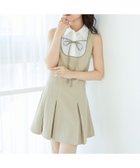 【マジェスティック レゴン/MAJESTIC LEGON】のドッキングノースリーブミニワンピース ベージュ|ID: prp329100004672462 ipo3291000000033885940