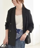 【シップス フォー ウィメン/SHIPS】のquaranciel 手洗い可能 メッシュ ダブルブレスト テーラード ジャケット ブラック|ID: prp329100004672478 ipo3291000000033883847