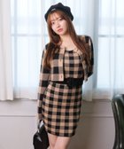 【リップサービス/LIP SERVICE】のLIP SERVICE/レトロチェックアンサンブルニットワンピース 人気、トレンドファッション・服の通販 founy(ファニー) ファッション Fashion レディースファッション Fashion for Women ワンピース Dresses ニットワンピース Knit Dresses thumbnail ブラウン|ID: prp329100004672491 ipo3291000000033773929