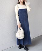 【シップス フォー ウィメン/SHIPS】のSHIPS Colors 手洗い可能 ポリエステルベロア キャミ ワンピース ブルー|ID: prp329100004672568 ipo3291000000033774186