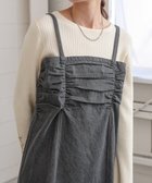 【バブ ブージュルード/Bab Bou Jeloud】の【低身長向けサイズあり】デニムギャザーキャミワンピース GRAY|ID: prp329100004672584 ipo3291000000033774247