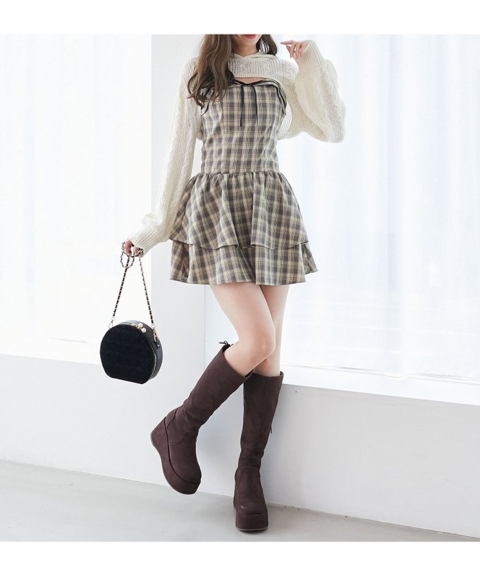 【マジェスティック レゴン/MAJESTIC LEGON】のフードボレロ×ミニキャミワンピセット インテリア・キッズ・メンズ・レディースファッション・服の通販 founy(ファニー) https://founy.com/ ファッション Fashion レディースファッション Fashion for Women アウター Coat / Outerwear Collection ボレロ・ショート丈ジャケット / ドレス羽織りに Boleros & Short Jackets ワンピース Dresses キャミソールワンピース Camisole Dresses ガーリー Girly, Feminine Style ショート Short, Short Length バランス Balance, Style Balance フィット Fit, Slim Fit ボレロ Bolero, Short Cardigan |ID: prp329100004672588 ipo3291000000033774260
