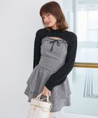 【マジェスティック レゴン/MAJESTIC LEGON】のフードボレロ×ミニキャミワンピセット ブラック柄|ID: prp329100004672588 ipo3291000000033774264