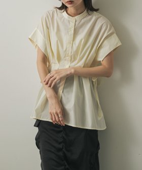 【センスオブプレイス/SENSE OF PLACE by URBAN RESEARCH】のウエストタックチュニックブラウス 人気、トレンドファッション・服の通販 founy(ファニー) ファッション Fashion レディースファッション Fashion for Women トップス・カットソー Cut & Sew Tops シャツ・ブラウス・オフィスカジュアル Elegant Blouses & Button-Ups 2025年 2025 2025春夏・S/S Spring/Summer 2025 SS25 人気 Popular, Best Seller ビジネス 仕事 通勤 Business / Work / Commuting 半袖 Short Sleeve, Half Sleeve 夏 Summer S/S・春夏 SS, Spring/Summer, Warm Season 羽織 Haori, Light Jacket |ID:prp329100004672621