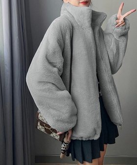 【ミニミニストア/miniministore】のスタンドカラーボアジャケット レディース 人気、トレンドファッション・服の通販 founy(ファニー) ファッション Fashion レディースファッション Fashion for Women アウター Coat / Outerwear Collection レディースジャケット・軽アウター Jackets アウトドア Outdoor Clothing カーディガン Cardigan, Knitwear シューズ Shoes, Footwear ジャケット Jacket, Outerwear スタンド Stand Collar, Upright Stand デニム Denim, Jeans Material ブルゾン Blouson, Bomber Jacket ポケット Pocket, Pocket Detail 防寒 Cold Protection, Winter-Ready リラックス Relax, Relaxed Fit |ID:prp329100004672630