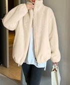 【ミニミニストア/miniministore】のスタンドカラーボアジャケット レディース 人気、トレンドファッション・服の通販 founy(ファニー) ファッション Fashion レディースファッション Fashion for Women アウター Coat / Outerwear Collection レディースジャケット・軽アウター Jackets アウトドア Outdoor Clothing カーディガン Cardigan, Knitwear シューズ Shoes, Footwear ジャケット Jacket, Outerwear スタンド Stand Collar, Upright Stand デニム Denim, Jeans Material ブルゾン Blouson, Bomber Jacket ポケット Pocket, Pocket Detail 防寒 Cold Protection, Winter-Ready リラックス Relax, Relaxed Fit thumbnail ベージュ|ID: prp329100004672630 ipo3291000000033774437