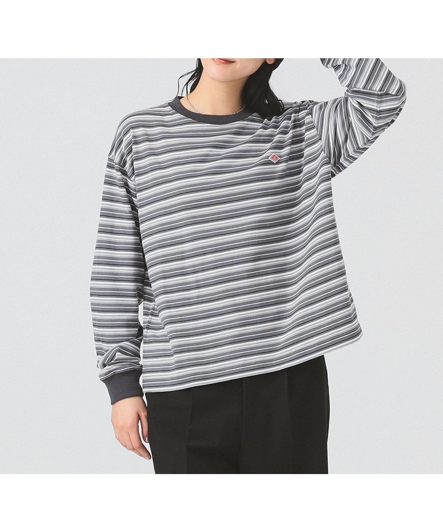 【ビームス ウイメン/BEAMS】のDANTON / ストライプ ロングスリーブ Tシャツ インテリア・キッズ・メンズ・レディースファッション・服の通販 founy(ファニー) 　ファッション　Fashion　レディースファッション　Fashion for Women　トップス・カットソー　Cut & Sew Tops　シャツ・ブラウス・オフィスカジュアル　Elegant Blouses & Button-Ups　ロングTシャツ・Tシャツ　Longline T-Shirts & Tees　インナー　Innerwear　シンプル　Simple, Minimal　ストライプ　Stripe, Striped Pattern　スリーブ　Sleeve, Long Sleeve / Short Sleeve　定番　Standard, Basic Item　バランス　Balance, Style Balance　ボーダー　Border, Stripe　リラックス　Relax, Relaxed Fit　ルーズ　Loose, Oversized　ロング　Long, Long-Length　おすすめ　Recommended / Our Picks　902_GREY*WHITE_MULTI|ID: prp329100004672632 ipo3291000000033774450