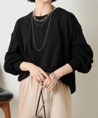 【ジェナ エスパス メルヴェイユ/Jena espace merveilleux】の裏毛ケーブルプルオーバー ブラック|ID: prp329100004672657 ipo3291000000033858818