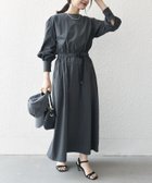 【シップス フォー ウィメン/SHIPS】のSHIPS any 洗濯機可能 タイプライター ベルト ギャザー ロング ワンピース チャコールグレー|ID: prp329100004672670 ipo3291000000033911707