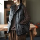 【ミニミニストア/miniministore】のフェイクダウンベスト レディース 韓国風 人気、トレンドファッション・服の通販 founy(ファニー) ファッション Fashion レディースファッション Fashion for Women アウター Coat / Outerwear Collection トップス・カットソー Cut & Sew Tops ベスト&ジレ / 重ね着スタイル Vests & Gilets インナー Innerwear 軽量 Lightweight, Ultra Light ジャケット Jacket, Outerwear ダウン Down, Puffer ダブル Double, Double-Breasted ノースリーブ Sleeveless, No-Sleeve フェザー Feather, Feather Detail フロント Front, Front Design ブルゾン Blouson, Bomber Jacket ベスト Vest, Waistcoat ポケット Pocket, Pocket Detail 防寒 Cold Protection, Winter-Ready A/W・秋冬 Autumn/Winter thumbnail ブラック|ID: prp329100004672671 ipo3291000000033774611
