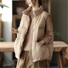 【ミニミニストア/miniministore】のフェイクダウンベスト レディース 韓国風 人気、トレンドファッション・服の通販 founy(ファニー) ファッション Fashion レディースファッション Fashion for Women アウター Coat / Outerwear Collection トップス・カットソー Cut & Sew Tops ベスト&ジレ / 重ね着スタイル Vests & Gilets インナー Innerwear 軽量 Lightweight, Ultra Light ジャケット Jacket, Outerwear ダウン Down, Puffer ダブル Double, Double-Breasted ノースリーブ Sleeveless, No-Sleeve フェザー Feather, Feather Detail フロント Front, Front Design ブルゾン Blouson, Bomber Jacket ベスト Vest, Waistcoat ポケット Pocket, Pocket Detail 防寒 Cold Protection, Winter-Ready A/W・秋冬 Autumn/Winter thumbnail モカベージュ|ID: prp329100004672671 ipo3291000000033774612