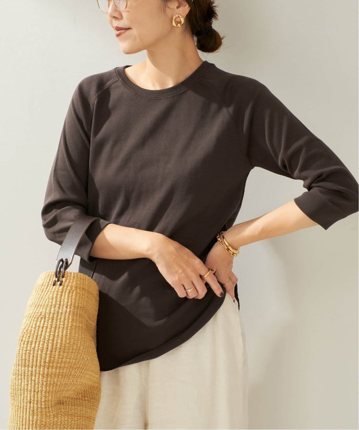 【プラージュ/Plage】のpremium フライス7bu Tシャツ インテリア・キッズ・メンズ・レディースファッション・服の通販 founy(ファニー) https://founy.com/ ファッション Fashion レディースファッション Fashion for Women トップス・カットソー Cut & Sew Tops シャツ・ブラウス・オフィスカジュアル Elegant Blouses & Button-Ups ロングTシャツ・Tシャツ Longline T-Shirts & Tees シンプル Simple, Minimal |ID: prp329100004672672 ipo3291000000033774613