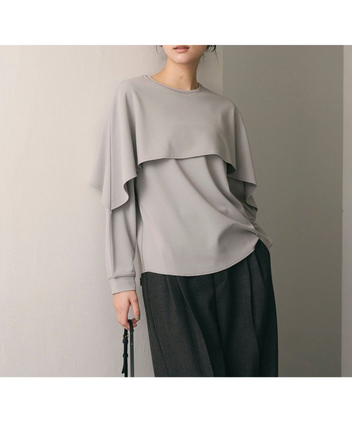 【ビューティ&ユース ユナイテッドアローズ/BEAUTY&YOUTH / UNITED ARROWS】の【WEB限定 Wardrobe DAILY MINIMAL】ケープフリル レイヤーカットソー インテリア・キッズ・メンズ・レディースファッション・服の通販 founy(ファニー) https://founy.com/ ファッション Fashion レディースファッション Fashion for Women トップス・カットソー Cut & Sew Tops カットソー・ベーシックTシャツ Cut-and-Sewn Tops / Stretch Tees & Basics オケージョン Occasion Wear カットソー Cut and Sewn Top シンプル Simple, Minimal ジョーゼット Georgette, Semi-Sheer Fabric スラックス Slacks, Dress Pants デニム Denim, Jeans Material 定番 Standard, Basic Item フェミニン Feminine, Girly フリル Frill, Ruffle フレア Flare, Flared ボトム Bottoms, Lower Wear おすすめ Recommended / Our Picks エレガント 上品 Elegant セレモニー Ceremony ビジネス 仕事 通勤 Business / Work / Commuting |ID: prp329100004672689 ipo3291000000033863947